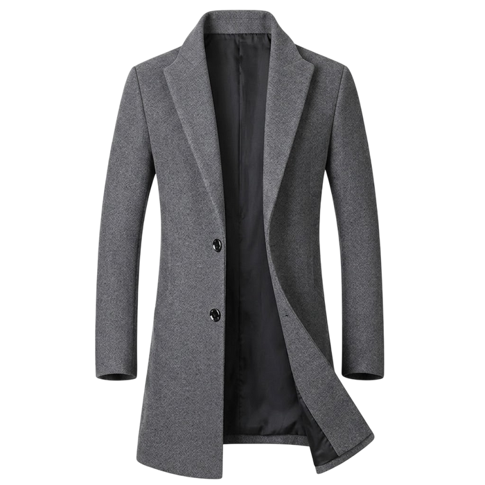 Herrens Tweed Formell Kappa – Raffinerad Midjlängd Lager för Affärs- och Stadsklädsel