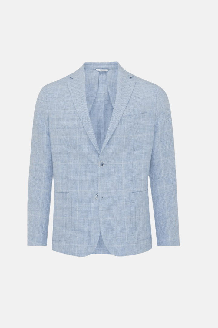Mäns Kompletta Vinteroutfit Set – Blazerjacka, Stickad Lager, Skräddarsydda Byxor &amp; Mockaloafers
