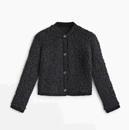 Kvinnors Teddy Cardigan Mjuk Mysig Varm Stilren Mångsidig Lagerjacka för Varje Dag