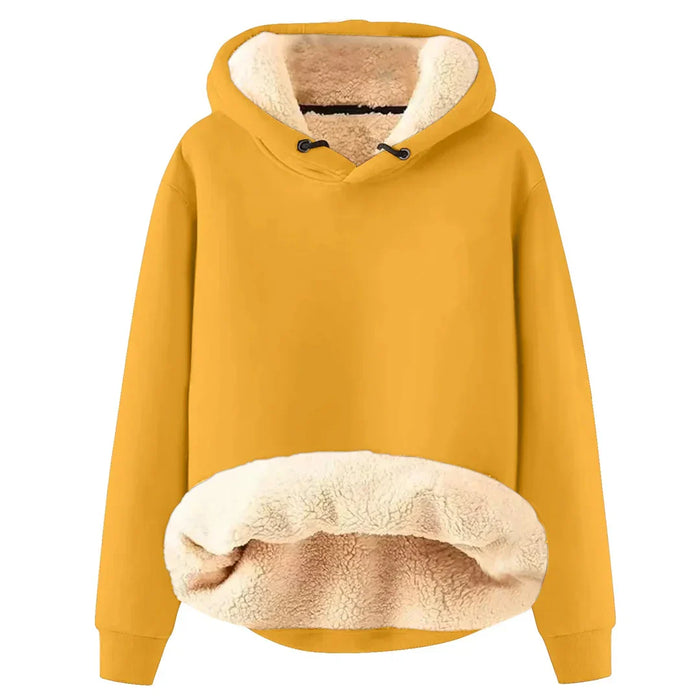 Hoodie för dam med fleecefoder