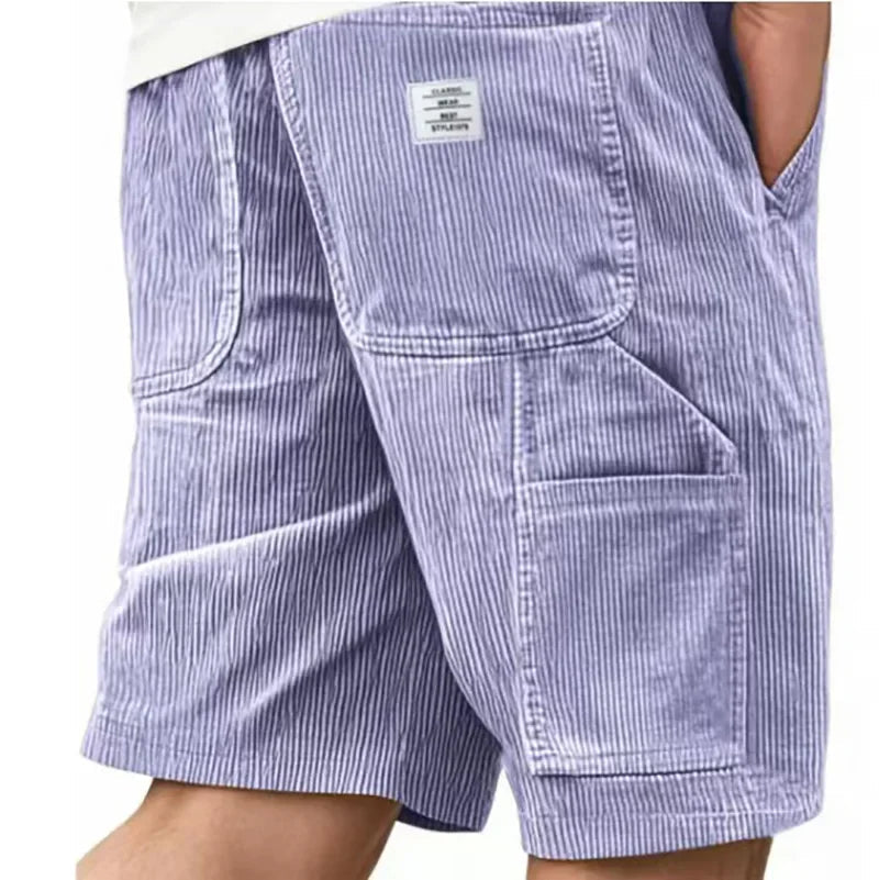 Herrars långa cargo shorts – Lätta, snabb-torkande, flerfickade för sommars resa och utomhusbruk