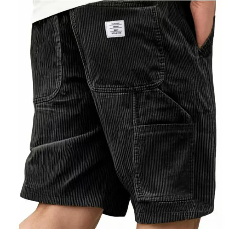 Herrars långa cargo shorts – Lätta, snabb-torkande, flerfickade för sommars resa och utomhusbruk