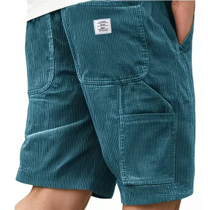 Herrars långa cargo shorts – Lätta, snabb-torkande, flerfickade för sommars resa och utomhusbruk