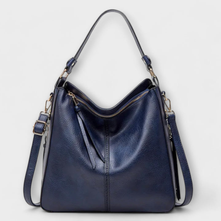 Kvinnors Stor Axelväska – Multi-Zip Vardagshandväska för Arbete och Stadsliv