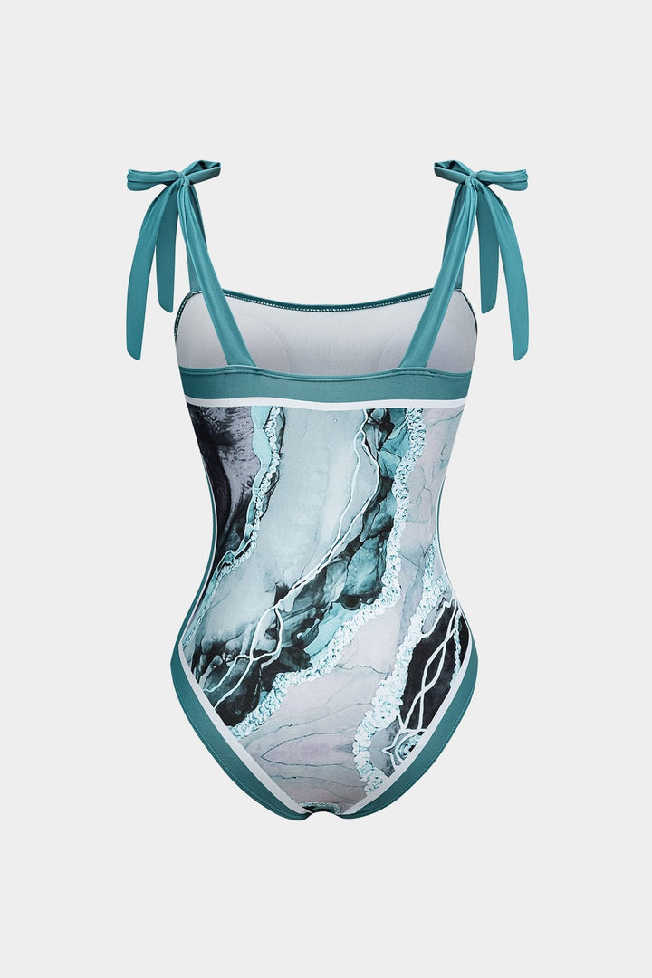 Kvinnors Tryckt Badset Marmor Effekt Wrap Sarong