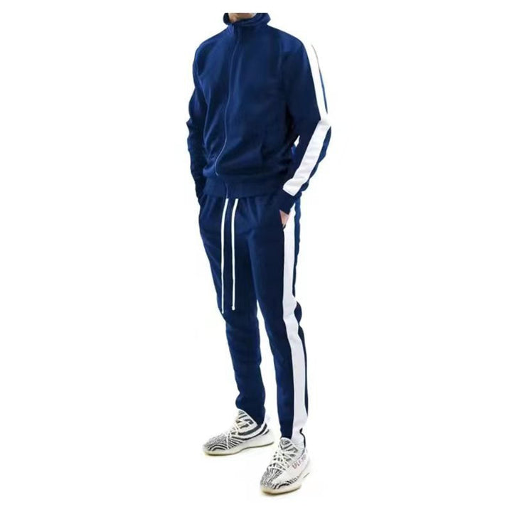 Herrarnas Träningsdräkt Set Tidlös Stil Bekväm Mjuk Tyg Avslappnad Sportkläder Komplett Outfit