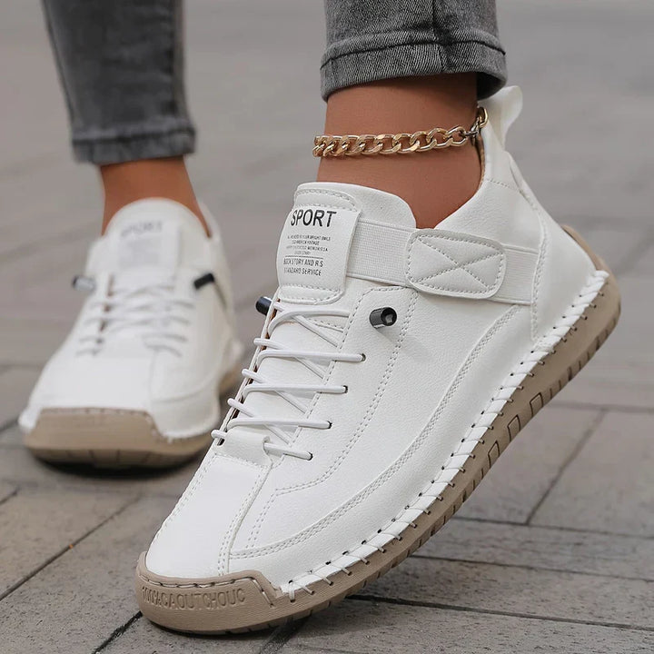 Kvinnors Sport Panel Sneakers Flexibla Vardagliga Promenadskor