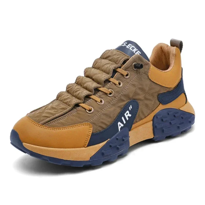 Herrarnas Chunky Sneakers med Texturerad Sula och Paneldesign för Gatan