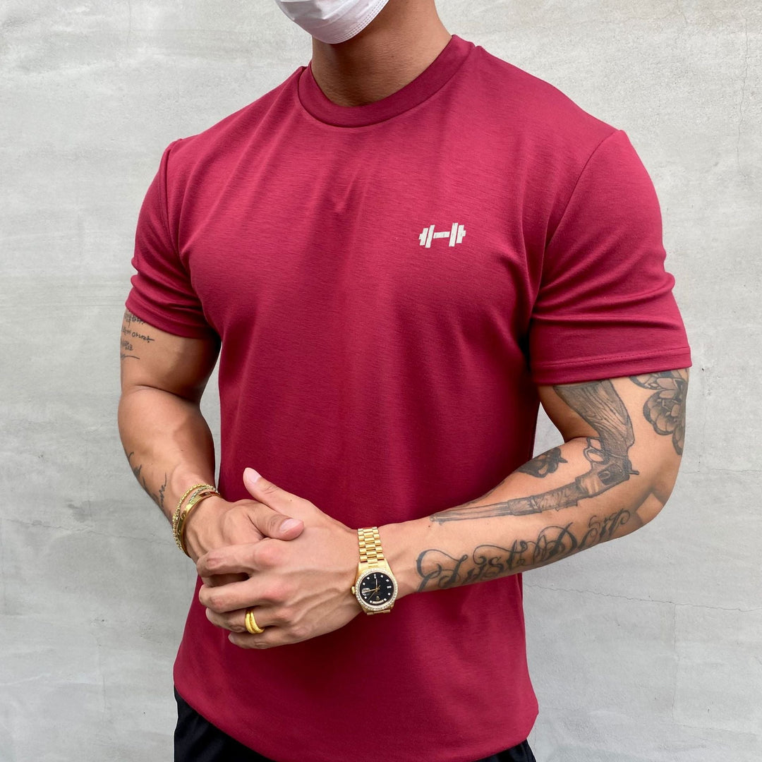 Herrars Andningsbar Casual T-shirt – Lättviktig Bekväm Stilren Vardaglig Sommaroutfit