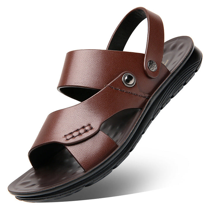 Herrens öppna tår slingback sandaler lätta avslappnade sommar skor