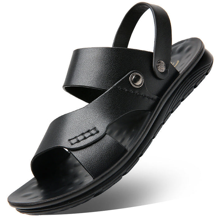 Herrens öppna tår slingback sandaler lätta avslappnade sommar skor