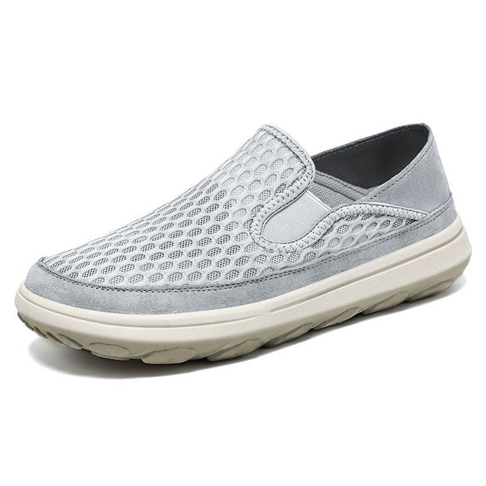 Herr Slip-On Sneakers med Mesh och EVA-Sula för Vardag