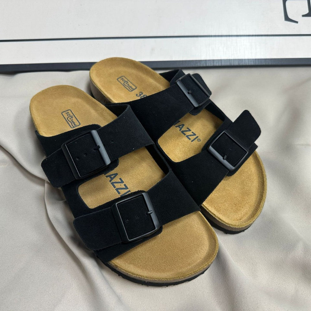 Unisex Ortopediska Kork Fotbädd Sandaler – Bekväm Stödjande Lätt Justerbar Avslappnad Vardagssko