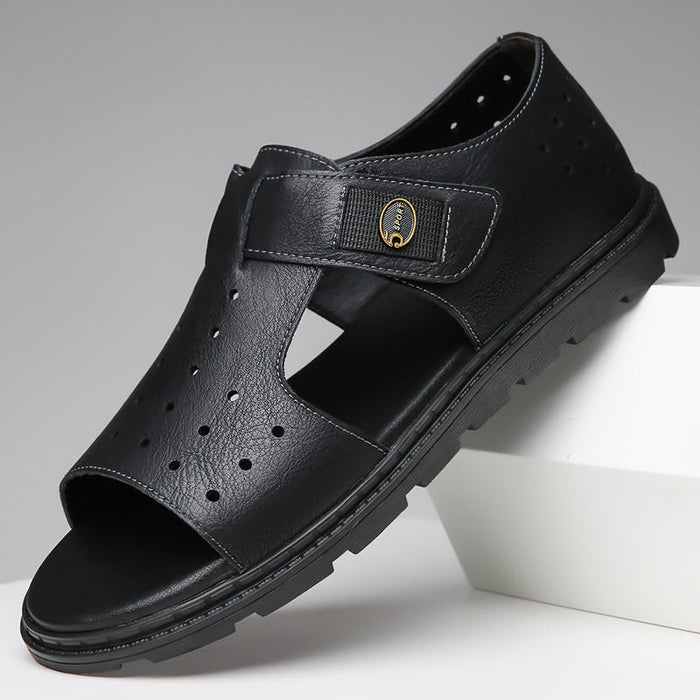 Herrarnas Slip On Cutout Sandaler Lätta Avslappnade Sommarskor