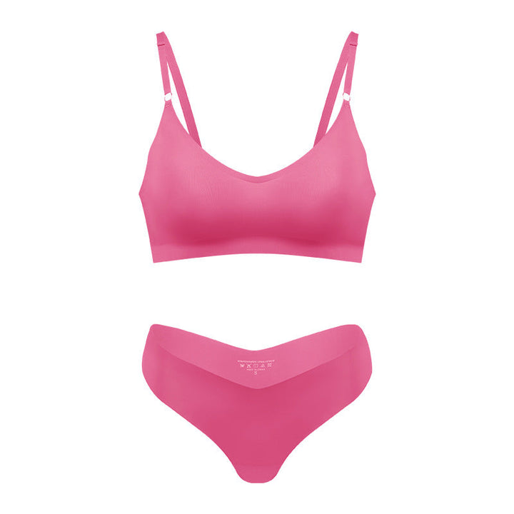 Kvinnors Sömlös Trådlös V-ringad Bralette Nude Loungewear