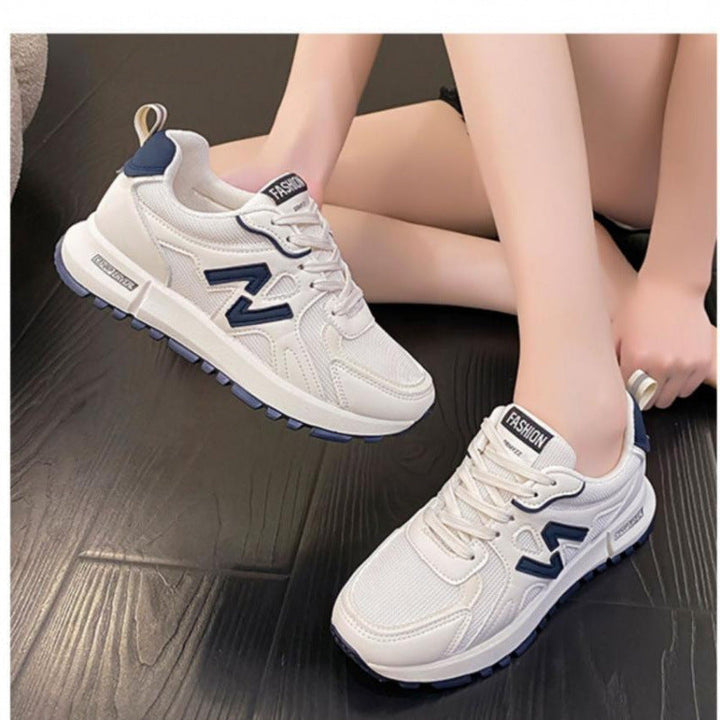Kvinnors Chunky Mesh Trainers Lätta Snörningsskor