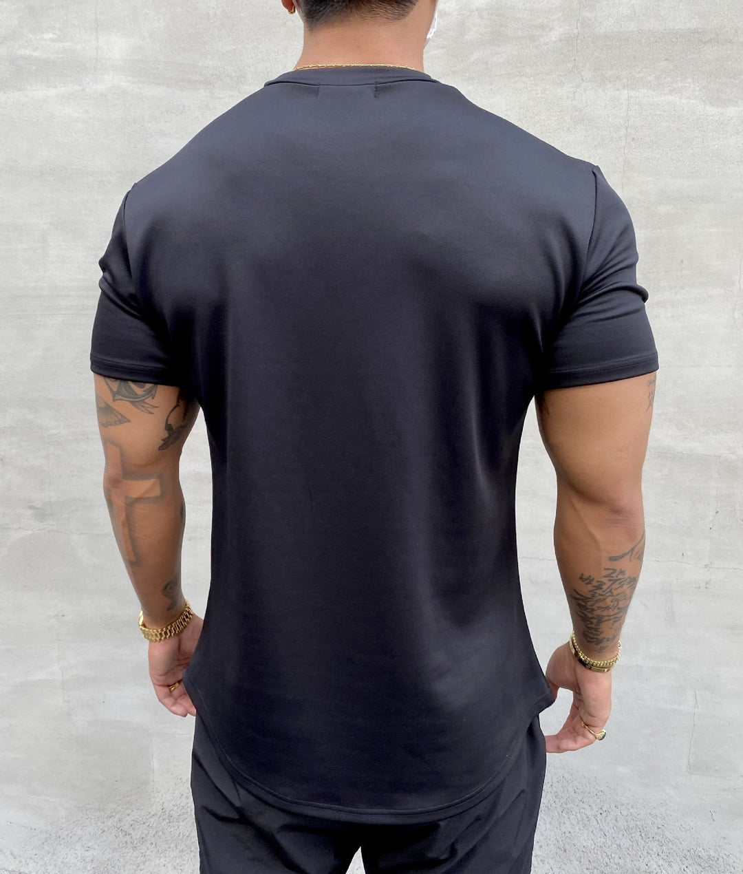 Herrars Andningsbar Casual T-shirt – Lättviktig Bekväm Stilren Vardaglig Sommaroutfit
