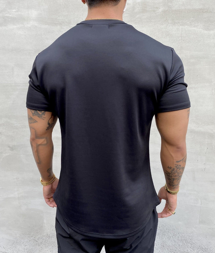 Herrars Andningsbar Casual T-shirt – Lättviktig Bekväm Stilren Vardaglig Sommaroutfit