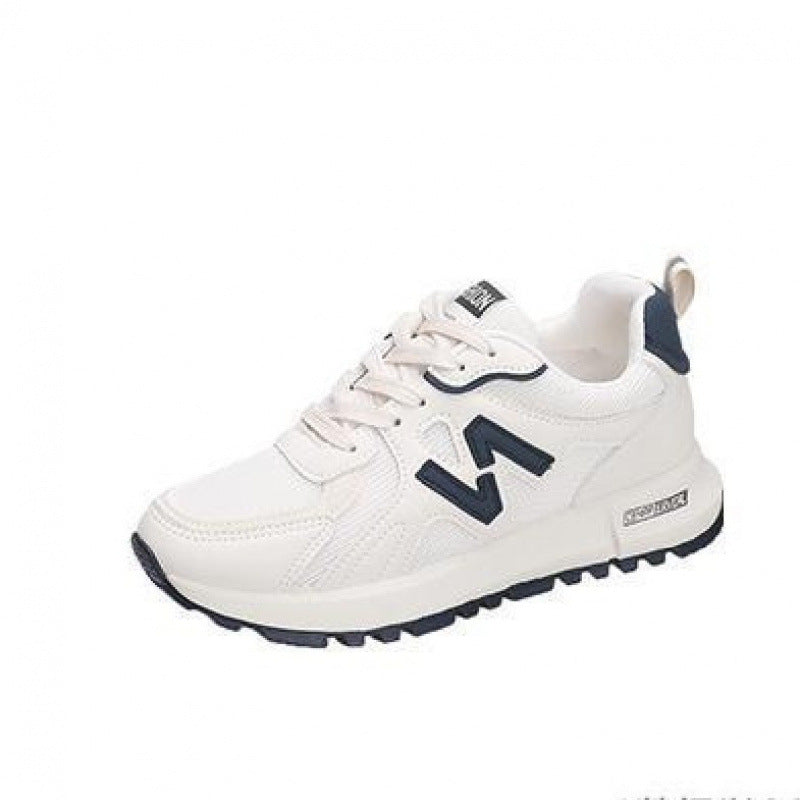 Kvinnors Chunky Mesh Trainers Lätta Snörningsskor