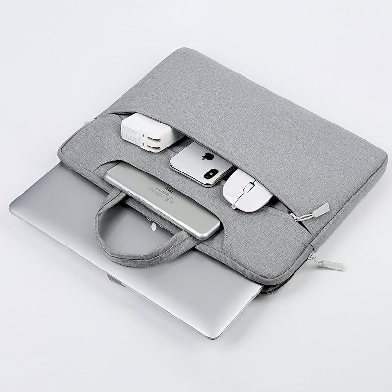 Mans Minimalistiska Laptop Sleeve Bärväska Resväska