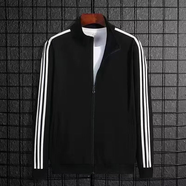 Herrarnas Randpanel Zip-jacka och Jogger Träningsdräkt