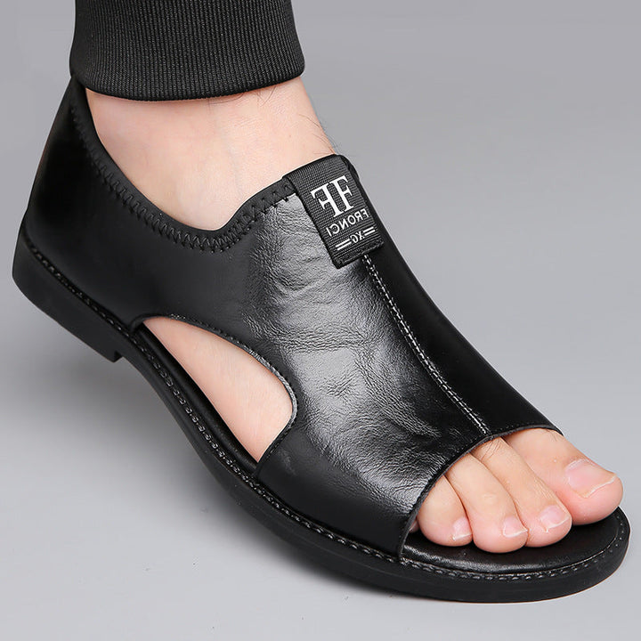 Herrarnas Slip On Cutout Sandaler Lätta Avslappnade Sommarskor