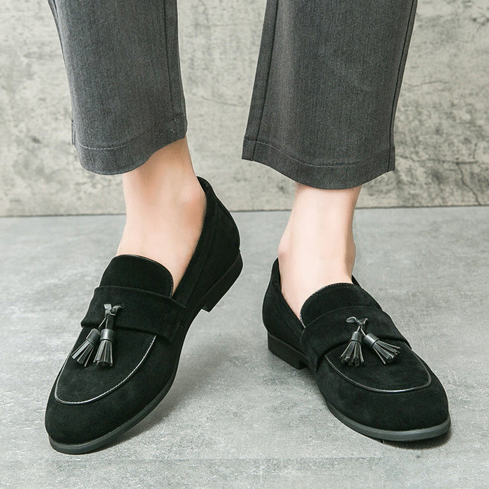 Herrarnas Frans Loafers Slip On Klassiska Smart Casual Skor