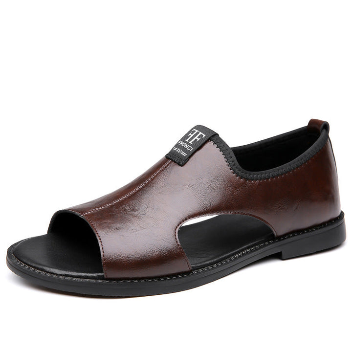 Herrarnas Slip On Cutout Sandaler Lätta Avslappnade Sommarskor