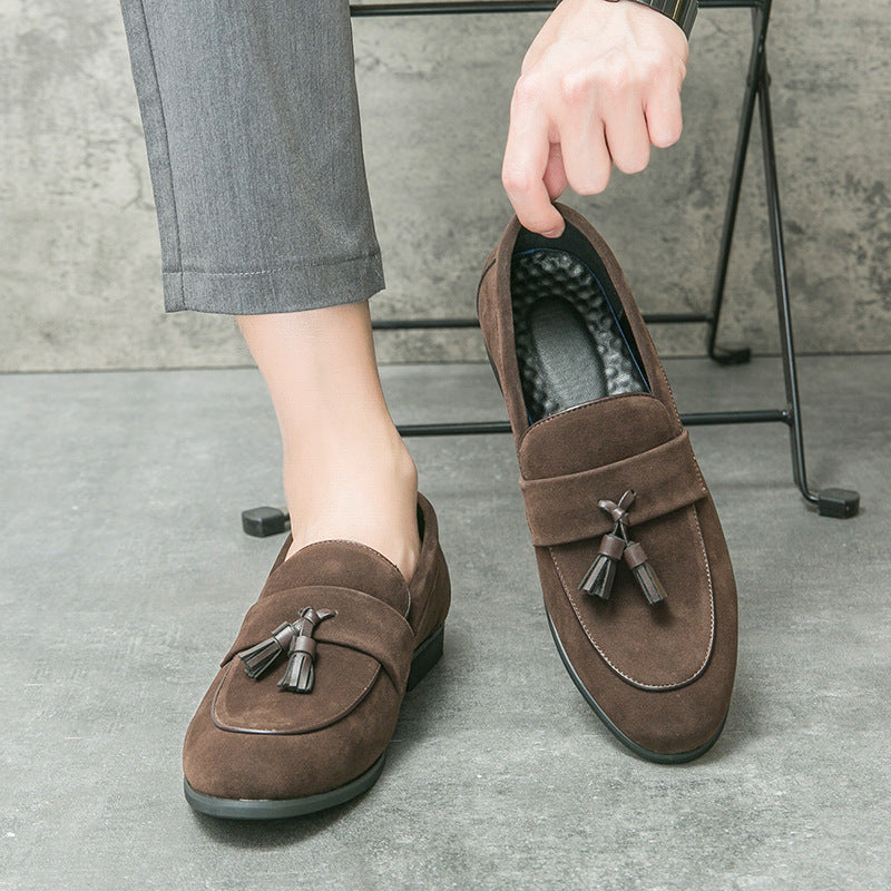 Herrarnas Frans Loafers Slip On Klassiska Smart Casual Skor
