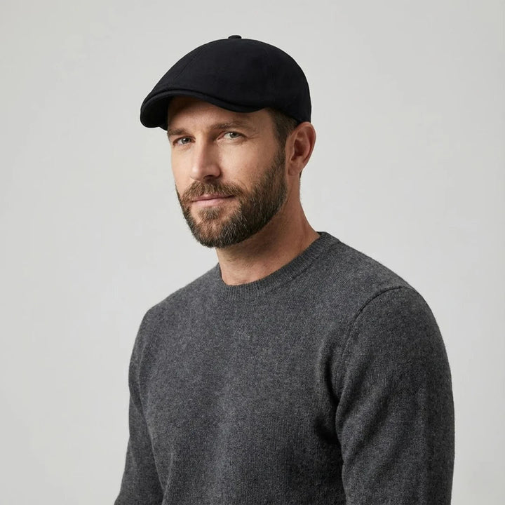 Herrens Bomullsflat Cap Klassisk Nyhetsboy Hatt