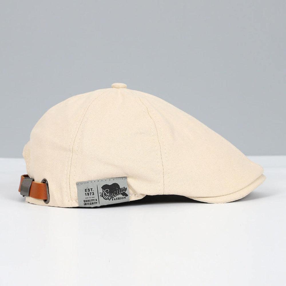 Herrens Bomullsflat Cap Klassisk Nyhetsboy Hatt