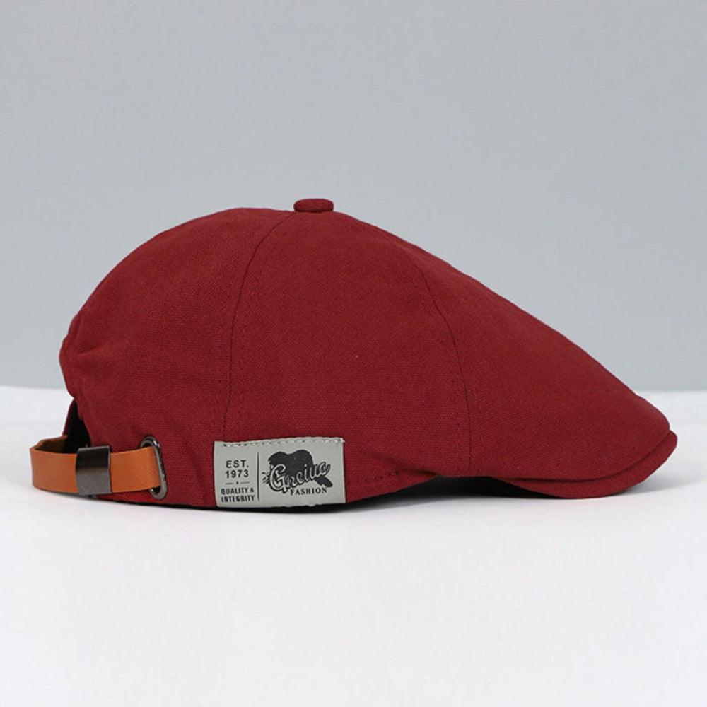 Herrens Bomullsflat Cap Klassisk Nyhetsboy Hatt