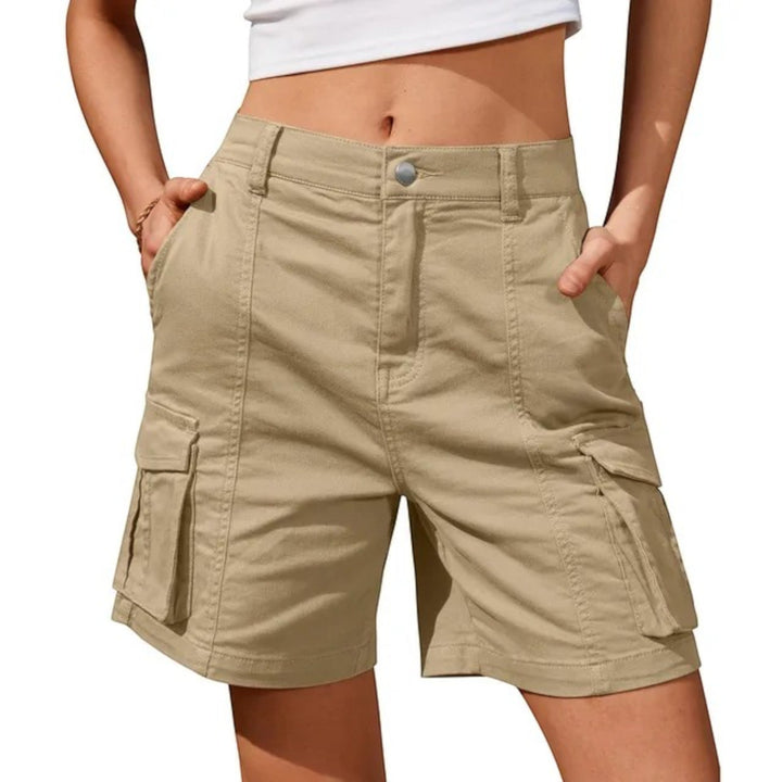 Kvinnors Cargo Shorts med Nyttopocket – Avslappnad Sommarstil för Casual och Utomhusbruk