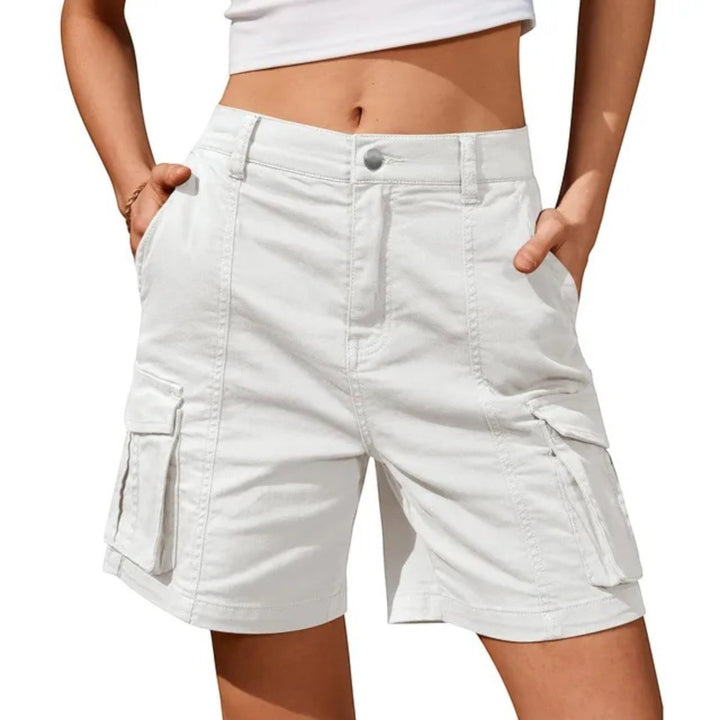 Kvinnors Cargo Shorts med Nyttopocket – Avslappnad Sommarstil för Casual och Utomhusbruk