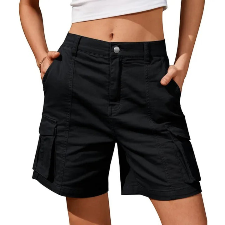 Kvinnors Cargo Shorts med Nyttopocket – Avslappnad Sommarstil för Casual och Utomhusbruk