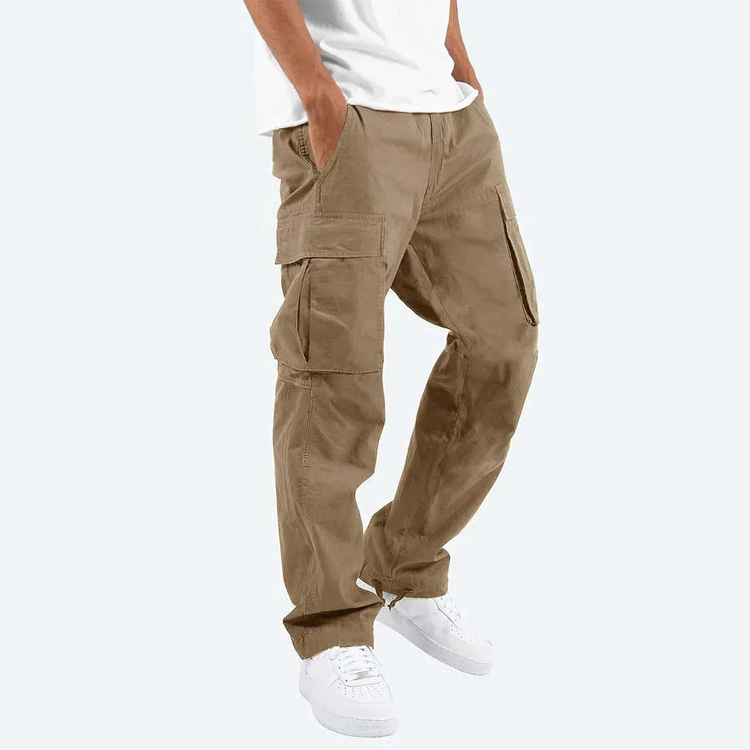 Herrarnas Cargo Byxor Multi Pocket Utility Utomhusbyxor
