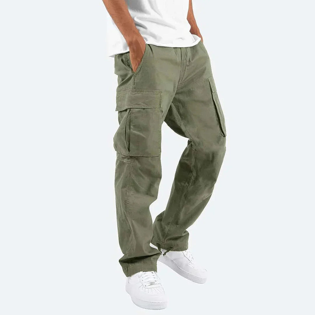 Herrarnas Cargo Byxor Multi Pocket Utility Utomhusbyxor