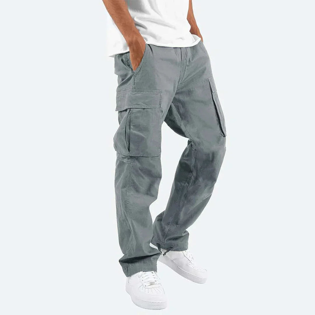 Herrarnas Cargo Byxor Multi Pocket Utility Utomhusbyxor
