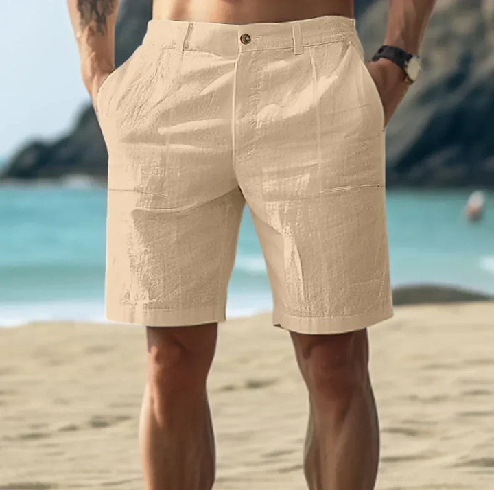 Herrarnas Klassiska Bermuda Shorts – Knälång Sommarstil för Semestrar