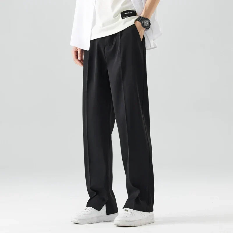 Herrens Plisserade Vida Ben Delade Byxor