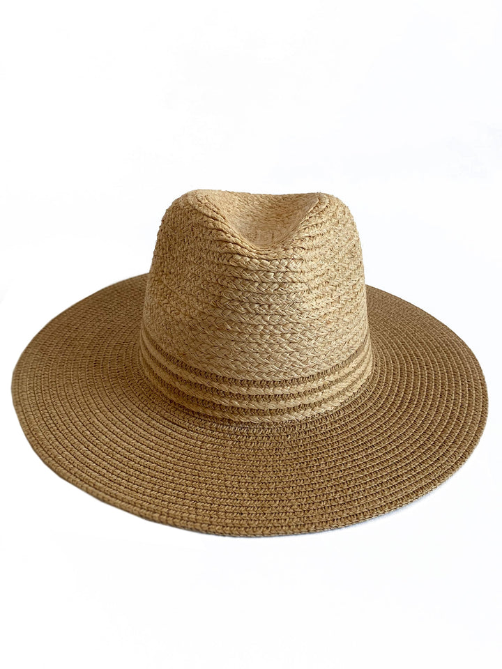 Kvinnors Vävd Halmsolhatt med Bred Brätte Design