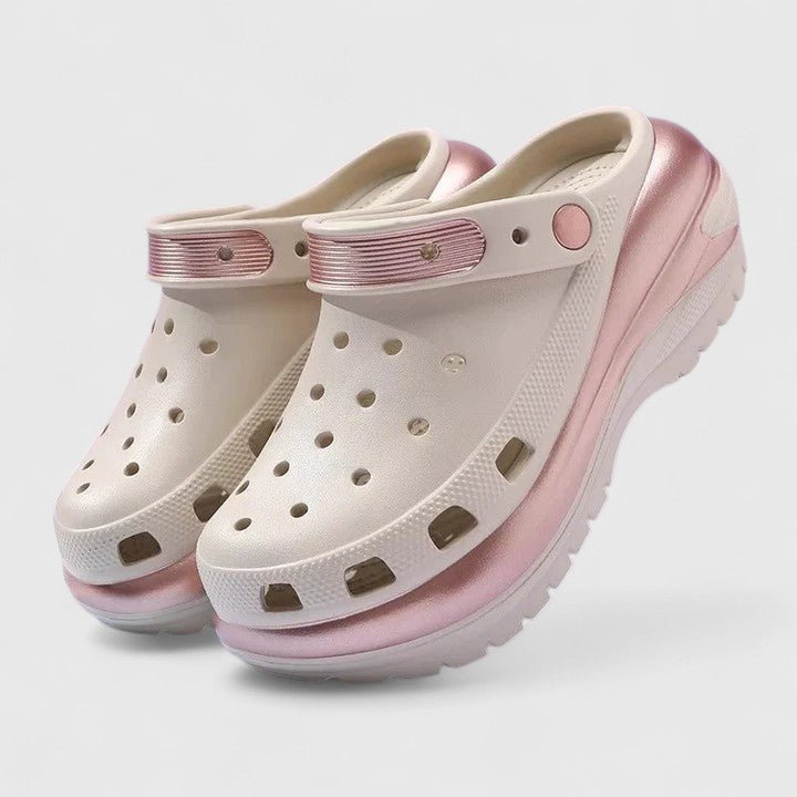 Kvinnors Stödjande Plattform Clog Sandaler – Dämpade Slip-On Skor för Sommarens Dagliga Användning