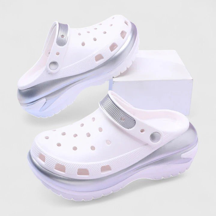 Kvinnors Stödjande Plattform Clog Sandaler – Dämpade Slip-On Skor för Sommarens Dagliga Användning