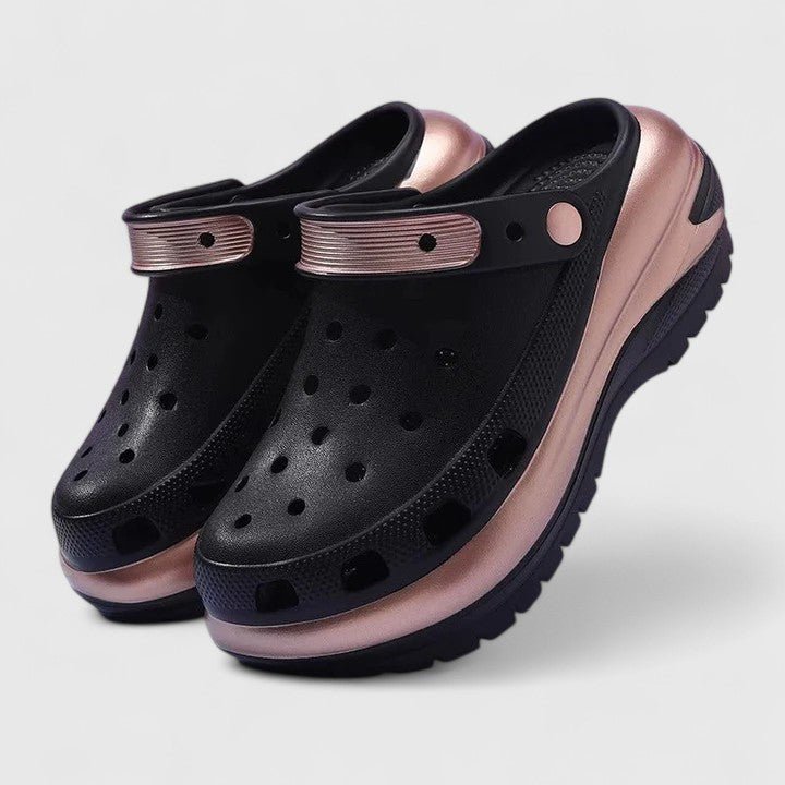Kvinnors Stödjande Plattform Clog Sandaler – Dämpade Slip-On Skor för Sommarens Dagliga Användning