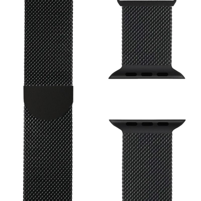 Herrarnas Milanese Apple Watch-armband – Justerbart armband i rostfritt stål för arbete och vardagsbruk