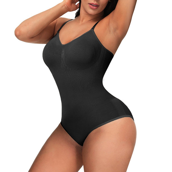 Kvinnors Sömlösa Shapewear Bodysuit Formande Passform Justerbara Remmar