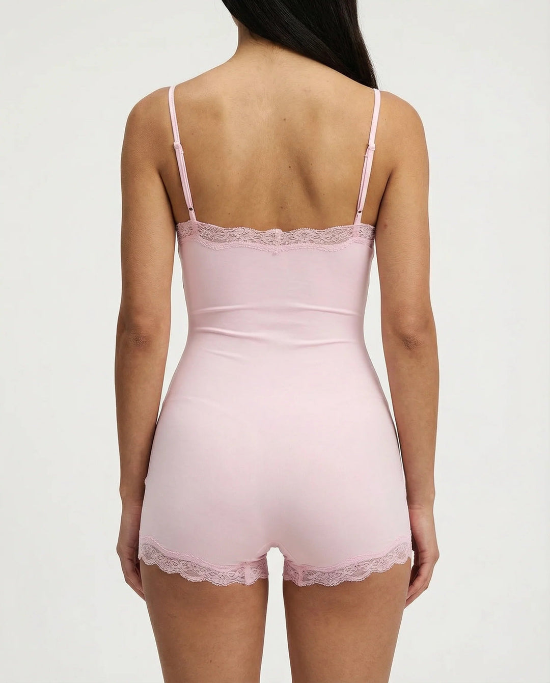 Kvinnors Spetskantad Cami Romper Mjuk Stretch Nattkläder Playsuit