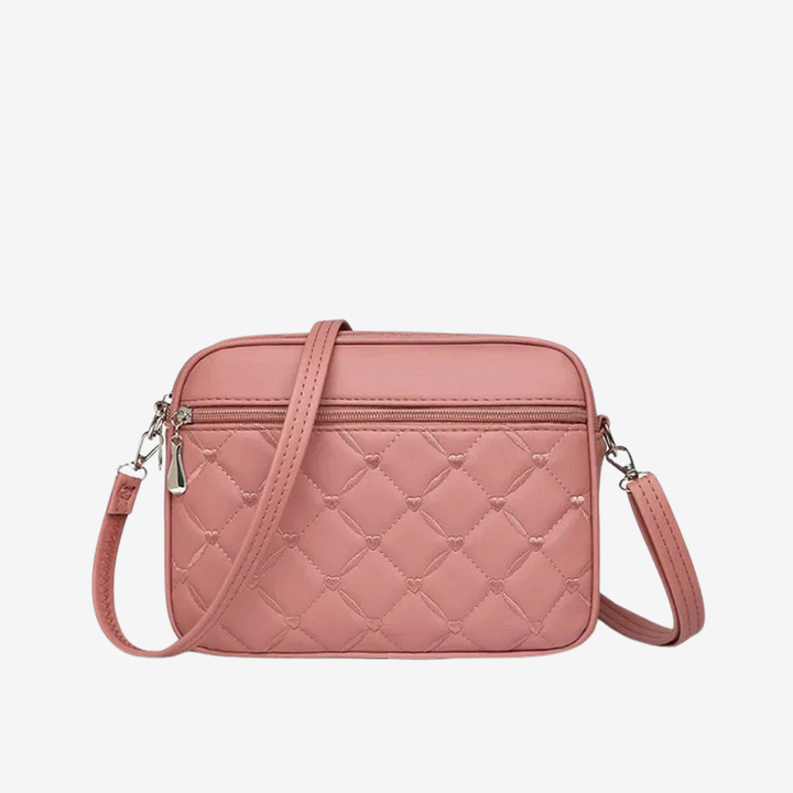 Kvinnors Kviltad Crossbody-väska – Kompakt Stil i Konstläder för Vardagsbruk i Staden