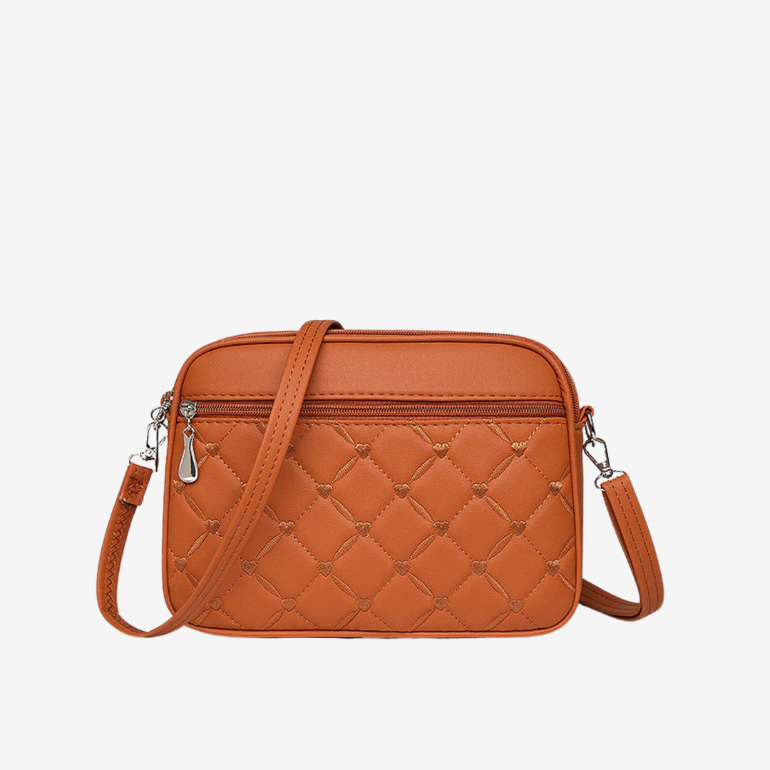 Kvinnors Kviltad Crossbody-väska – Kompakt Stil i Konstläder för Vardagsbruk i Staden