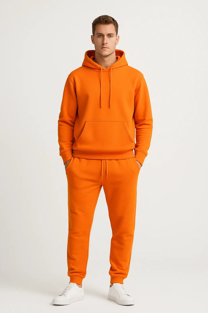 Herrarnas Träningsdräkt – Bekväm Casual Hoodie och Joggers för Alla Säsonger
